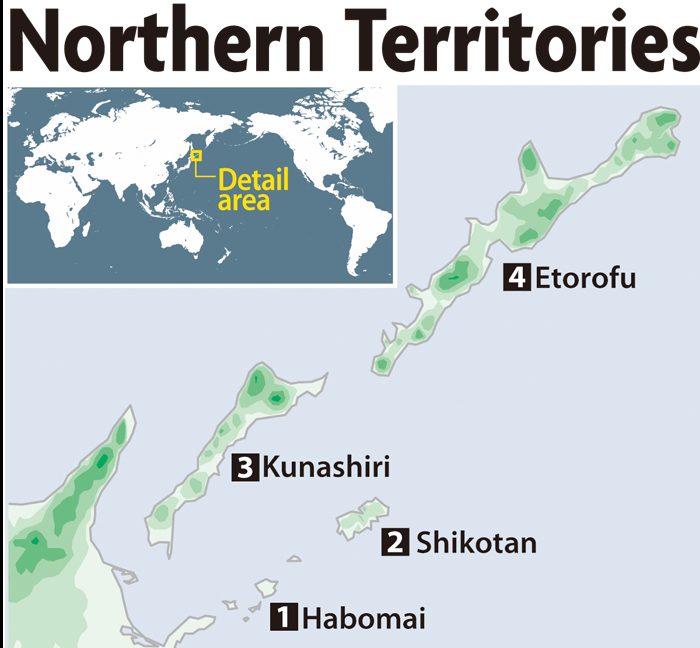 Map Northern territories