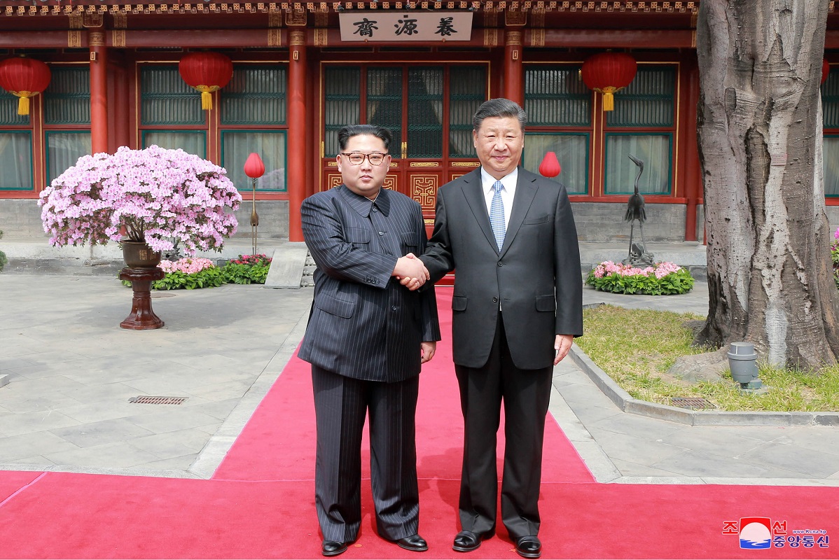 Kim Jong un and Xi Jinping