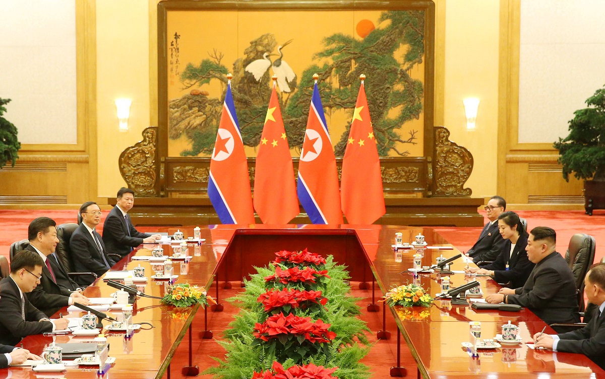 Kim Jong un and Xi Jinping