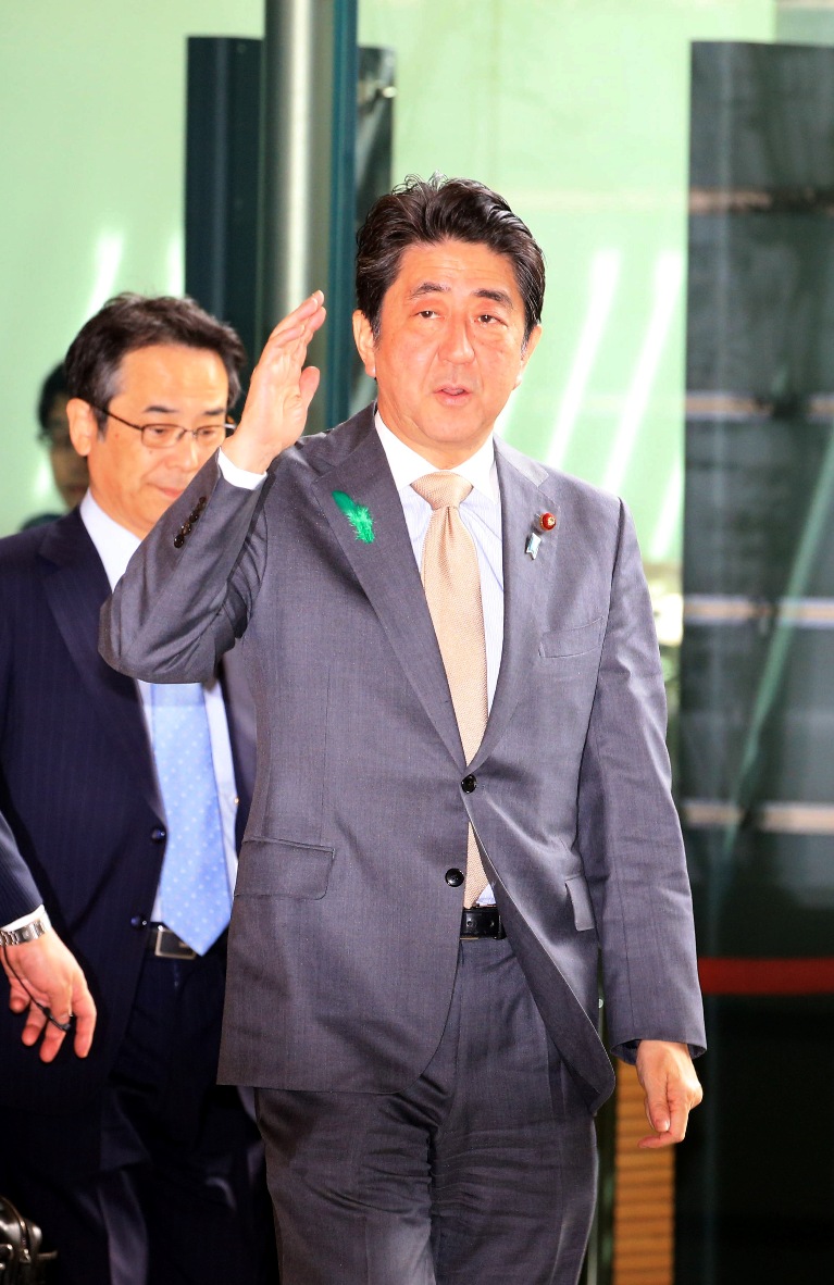 政治安倍晋三首相官邸入り Japan Forward