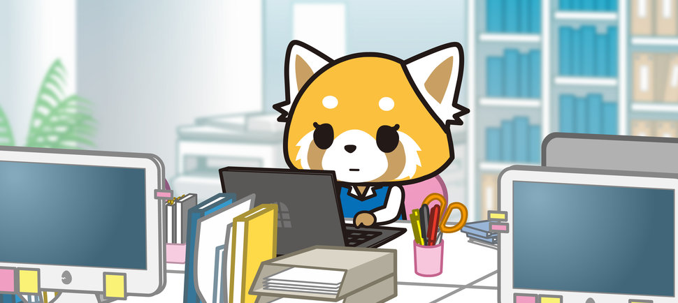 Aggretsuko in the Office