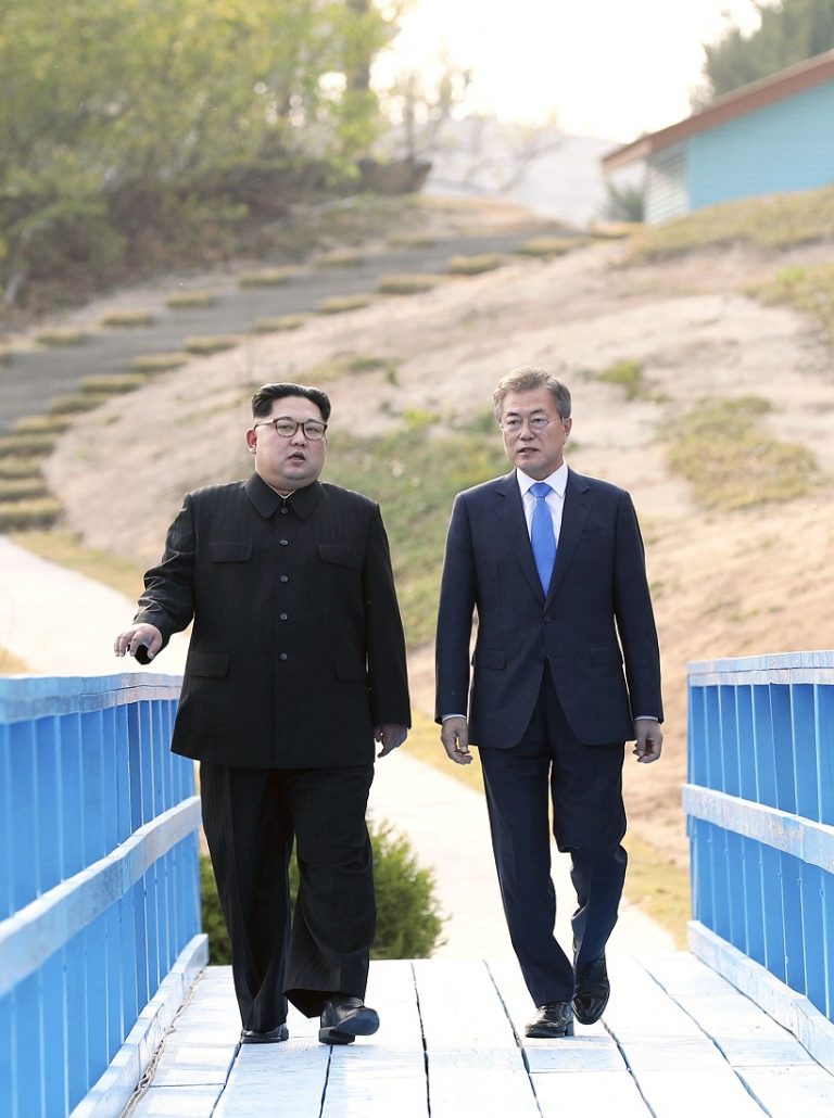 Kim Jong-un and Moon Jae-in