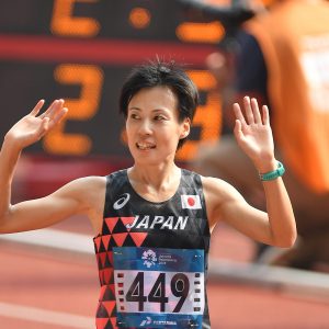 Asian Games in Jakarta Athletics Marathon(Women) Silver Keiko Nogami