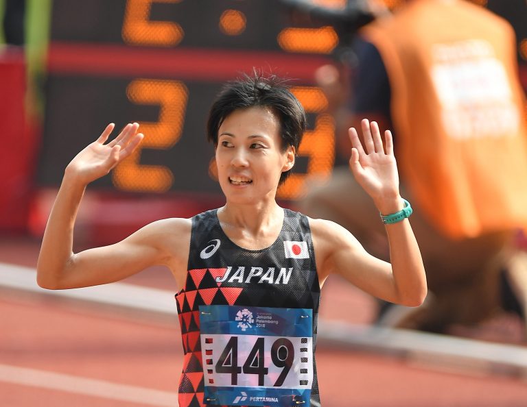 Asian Games in Jakarta Athletics Marathon(Women) Silver Keiko Nogami