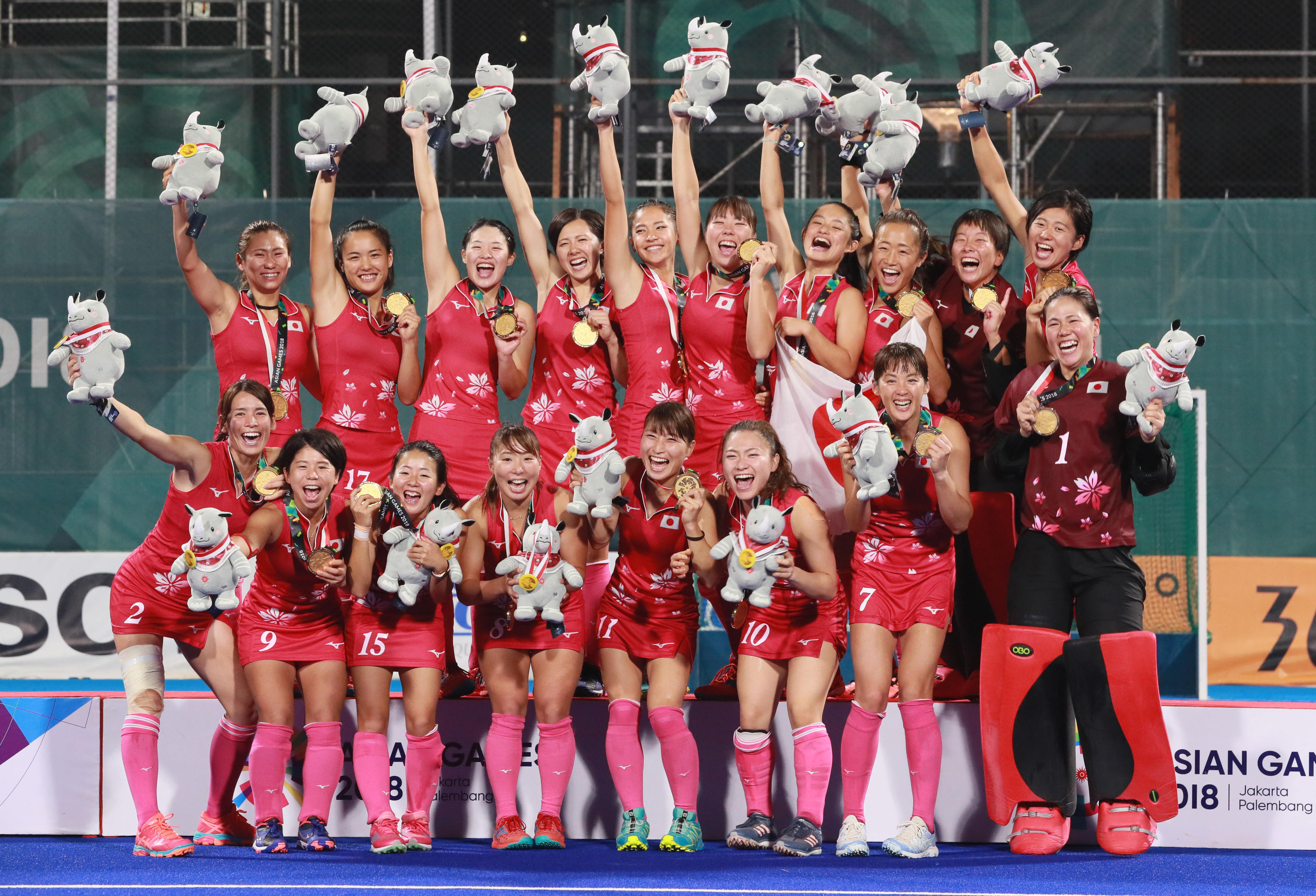 Asian Games in Jakarta Hockey Gold Team Japan (Women’s)