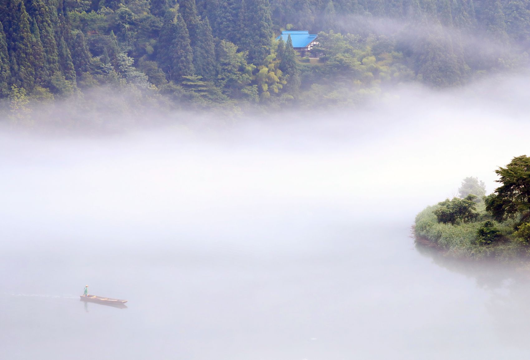 Fog and Ferry Landscape Makes A Comeback in Mugen Valley, Fukushima, After Half A Century
