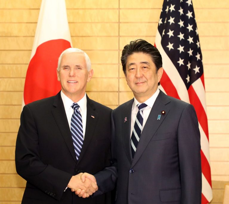 Can Shinzo Abe Bring U.S. Vice President Pence Over on TPP?