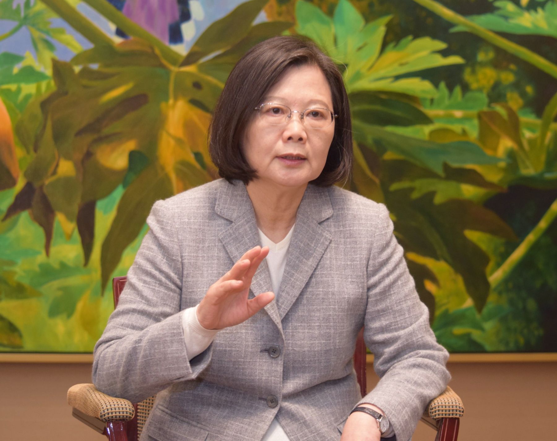 Japan Taiwan President Tsai Ing-wen Interview 011