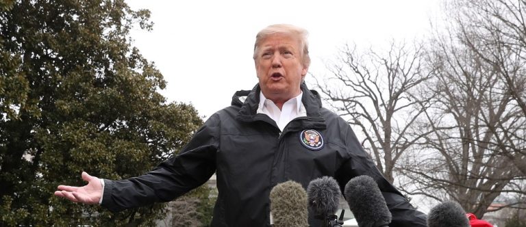 U.S. President Trump departs for Alabama from the White House in Washington