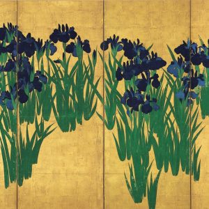 Japan Nezu Museum Ogata Korin Irises Exhibition 003