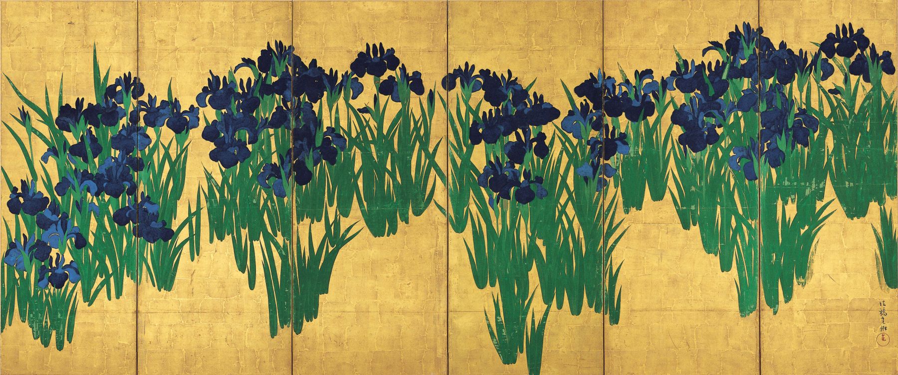 花と屏風：尾形光琳の燕子花図を根津美術館で楽しむ | JAPAN Forward
