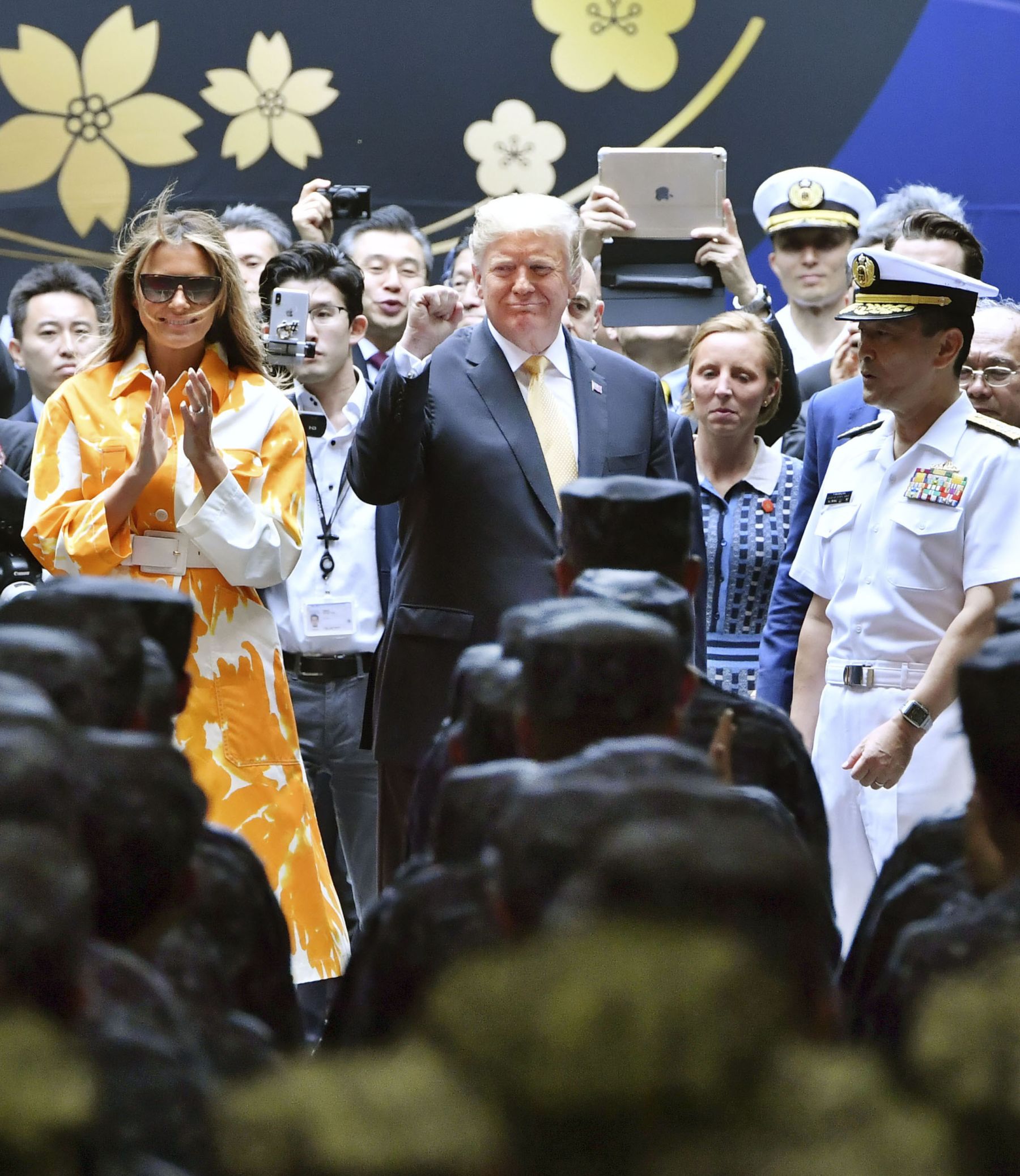 U.S. President Trump Visit to Japan Last day on Board of JSDF Kaga 011