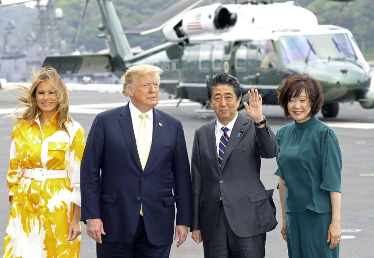 U.S. President Trump Visit to Japan Last day on Board of JSDF Kaga 016