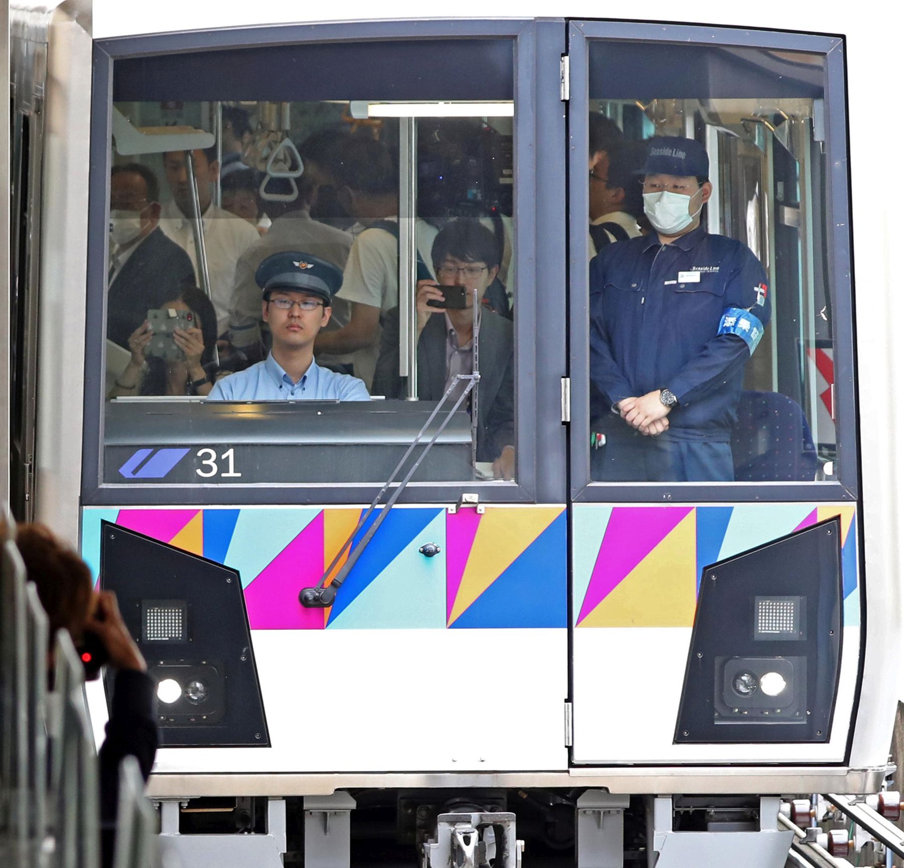 Japan High-Tech Driverless Train Seaside Line Concerns Remain 013