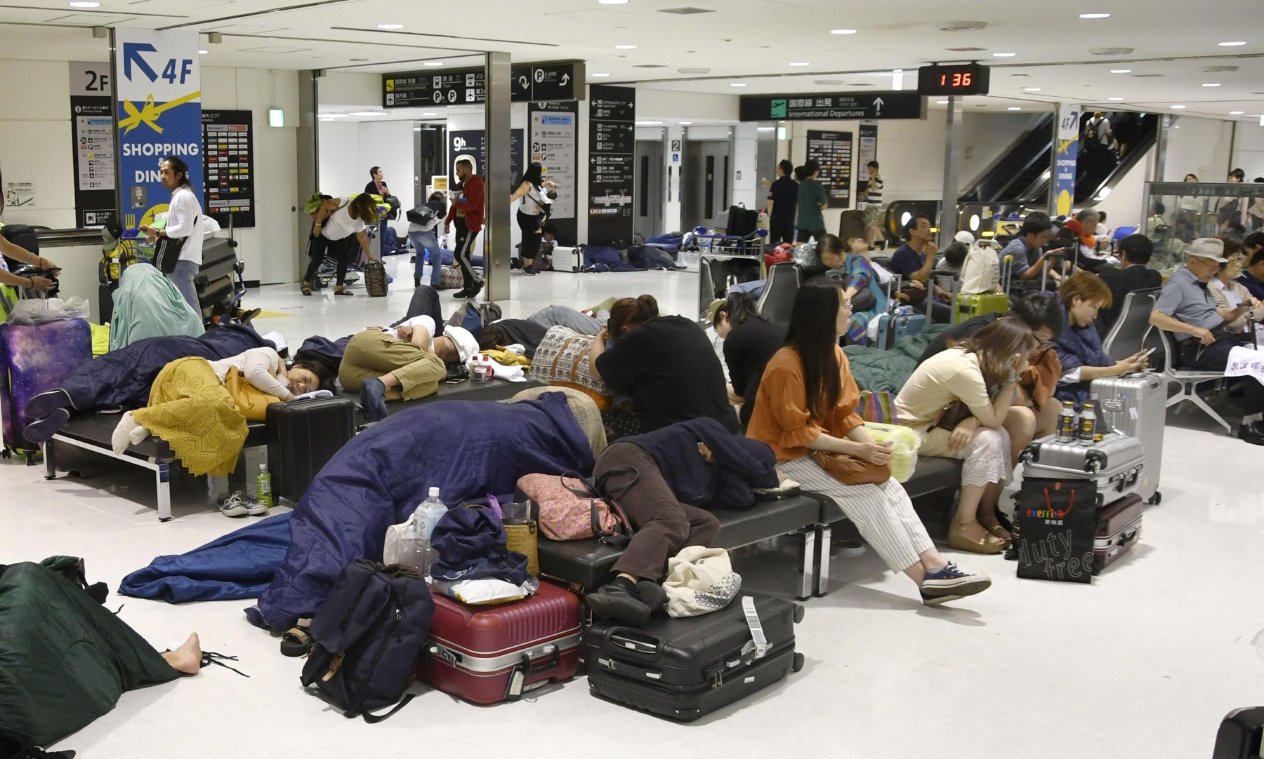 Japan Narita International Airport Aftermath of Typhoon Faxai 011