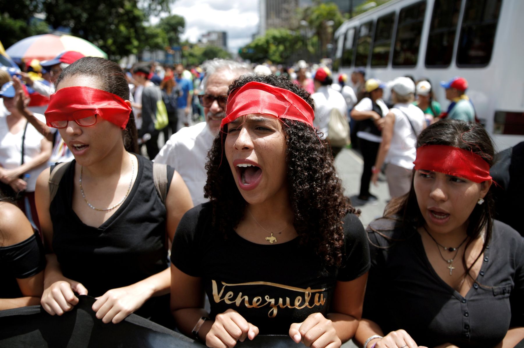 Rally against Maduro’s government, in Caracas