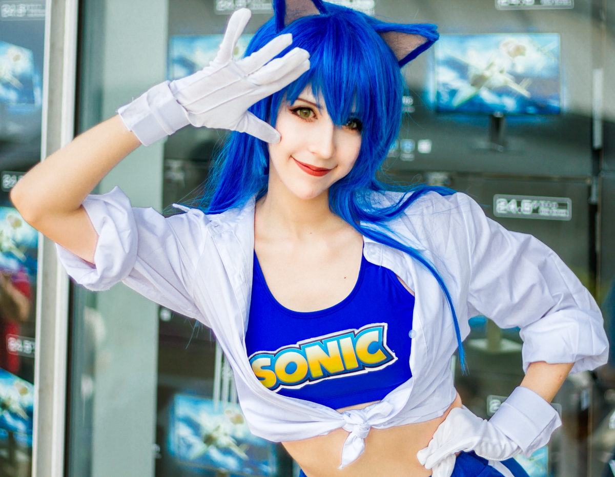 Cosplay Anime Sonic The Hedgehog Costume Kids Fantasy Speed