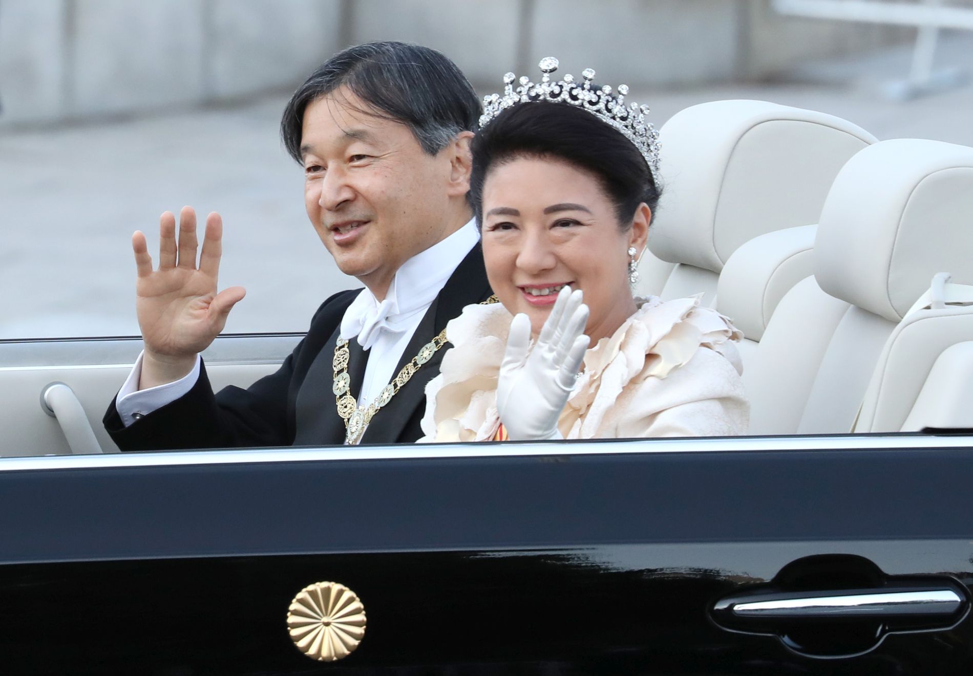 Japan Emperor and Empress Parade