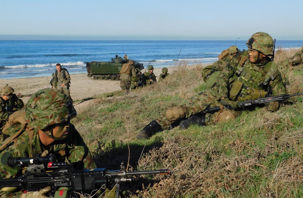 Joint Training of GSDF and US Marine Corps (Iron Fist)