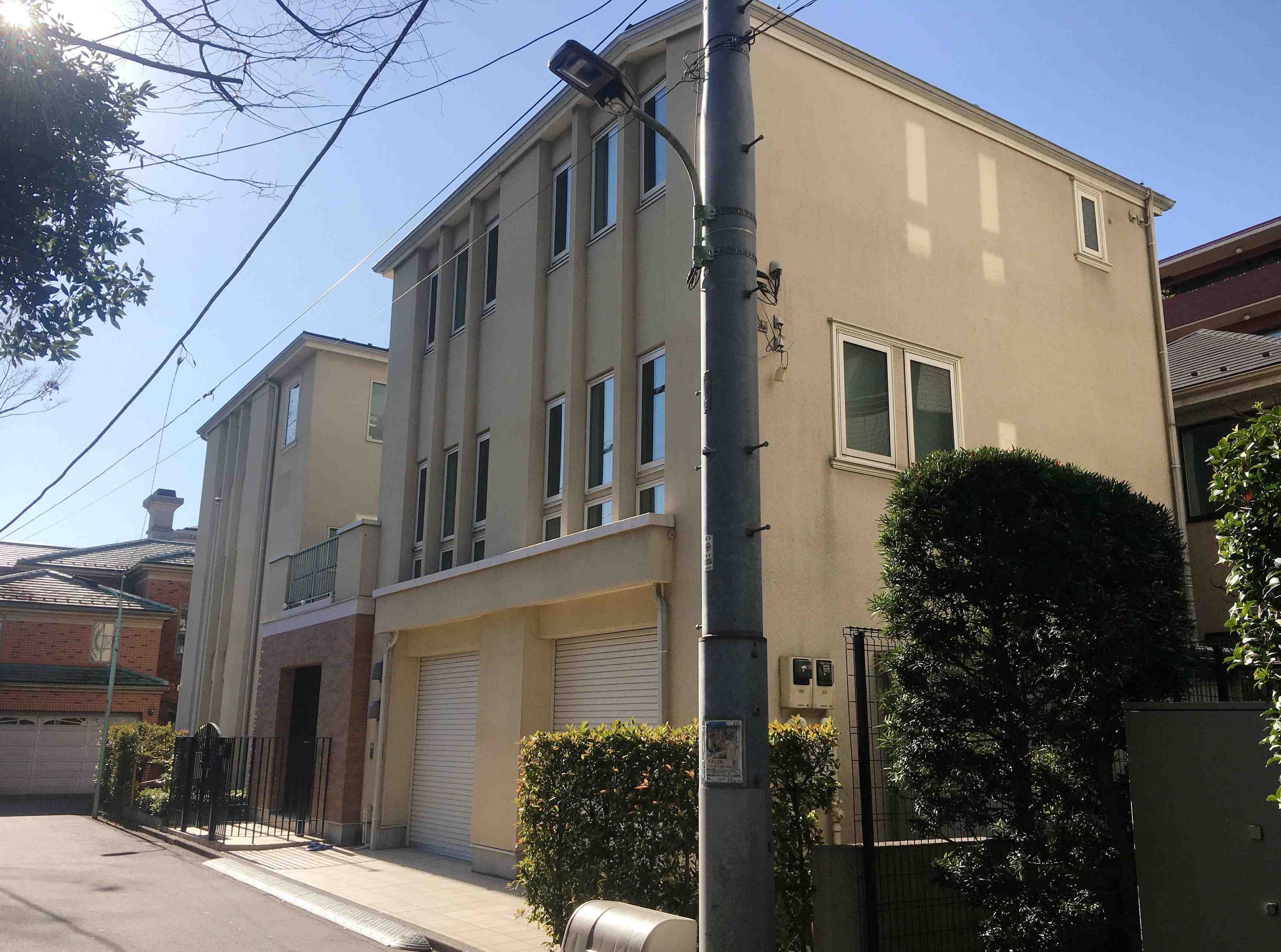 A view of a house where is believed that former Nissan chairman Carlos Ghosn lived before he fled to Lebanon, in Tokyo