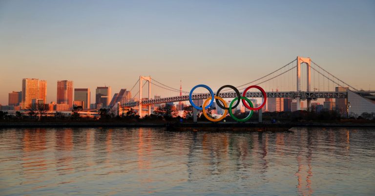 Tokyo Olympics rainbow bridge photo