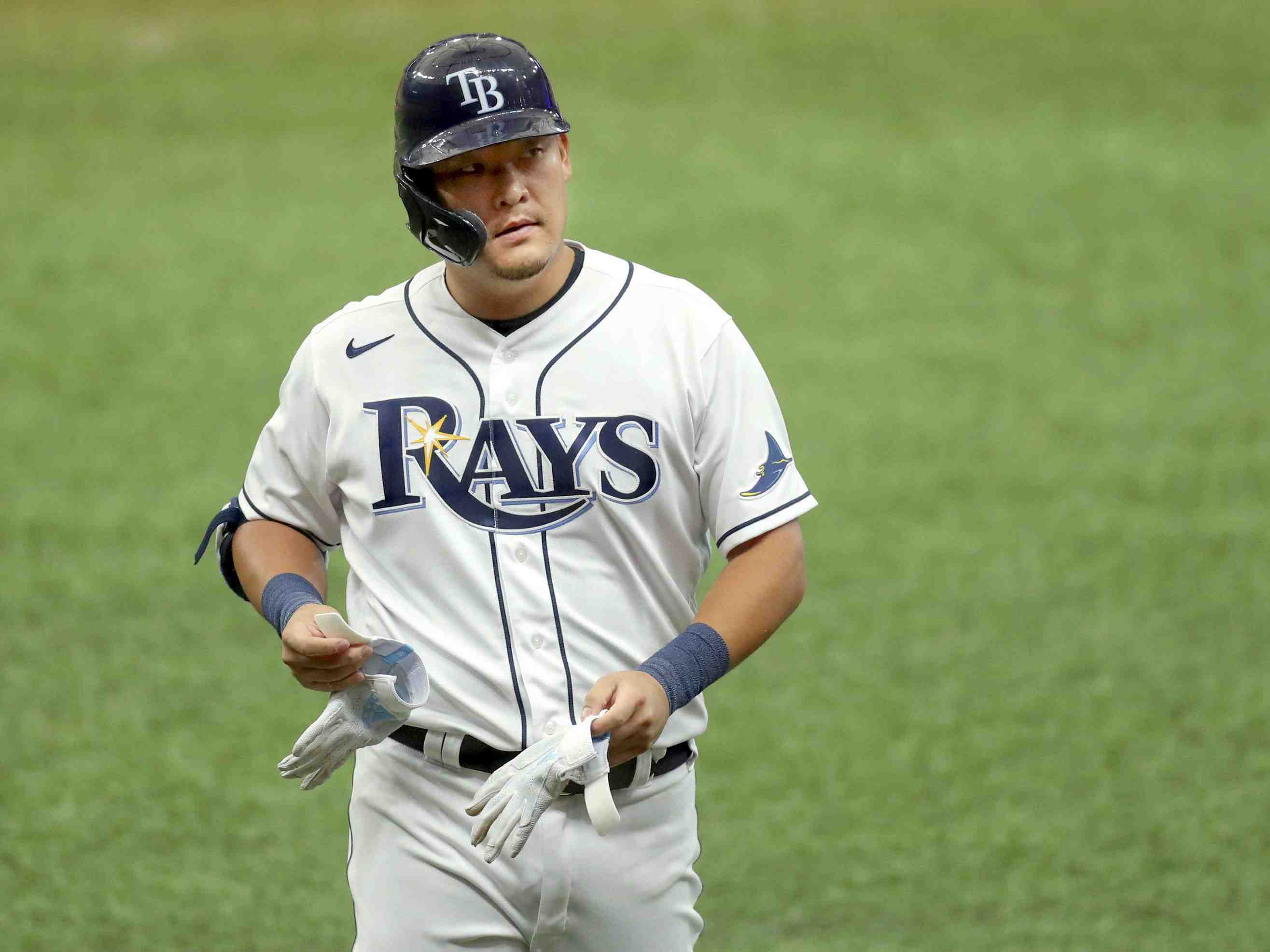 MLB Tampa Bay Rays third baseman Yoshitomo Tsutsugo 001