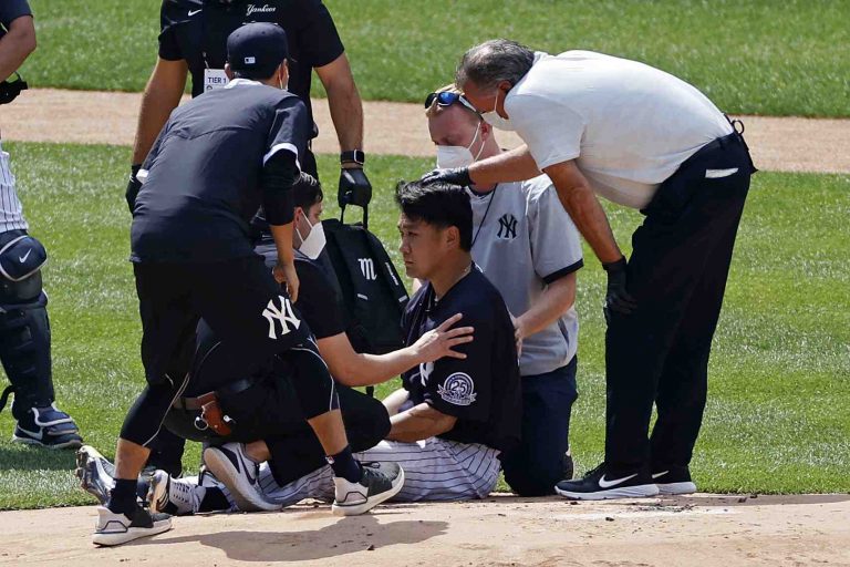 Yankees-Tanaka Injured Baseball