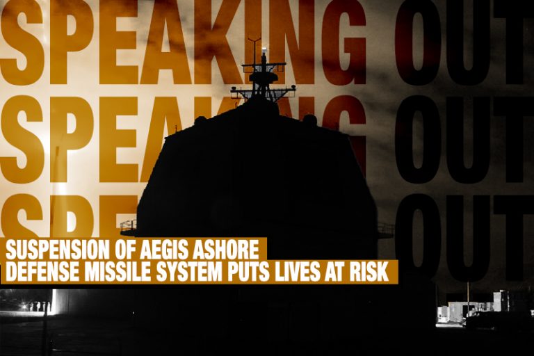 speaking-out-suspension-of-aegis-ashore-defense-missile-system-puts-lives-at-risk