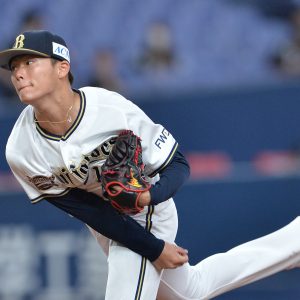 NPB Baseball Yoshinobu Yamamoto of the Orix Buffaloes