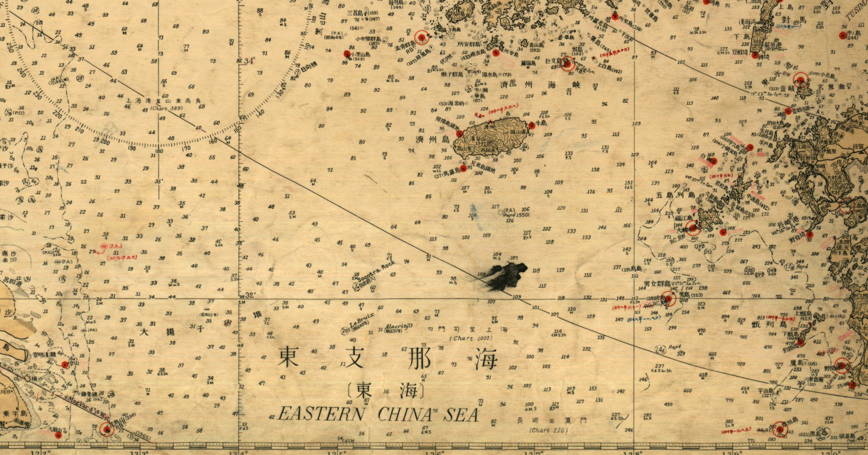 East Sea South Korean Map and Japanese Map 002