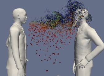 Fugaku ran simulations of droplets from a cough or sitting in a restaurant, guiding COVID-19 mitigation measures