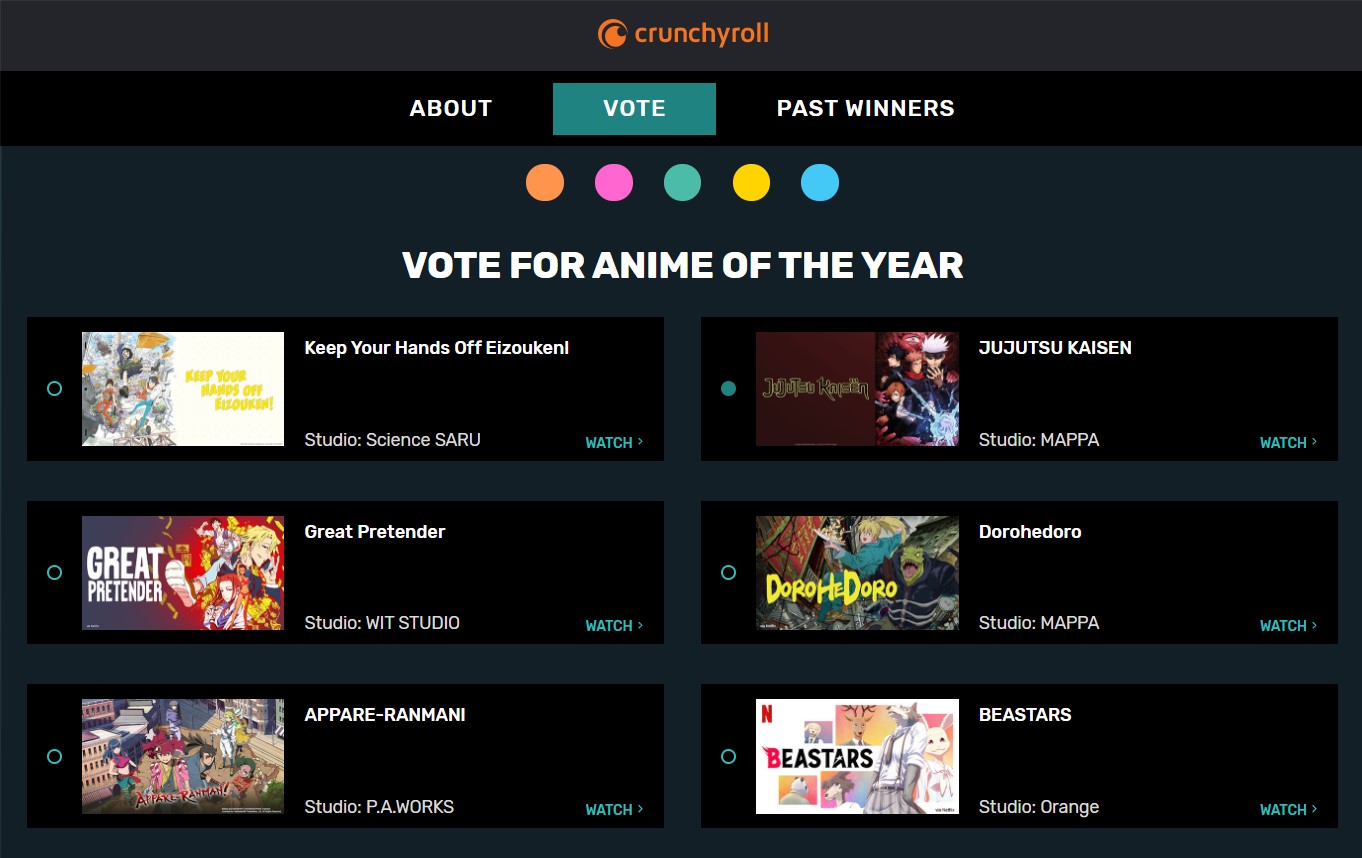 Crunchyroll Voting is now open for the 2022 Awards! Made in Abyss