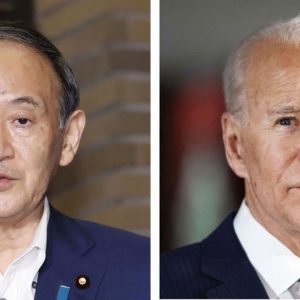 Japan PM Suga and US President Biden