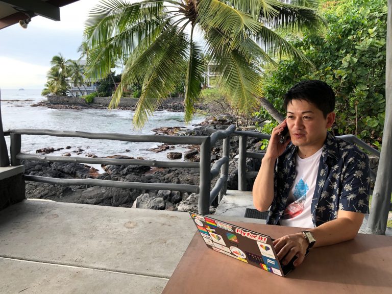 Japan Airlines employee on workation in Hawaii December 2019