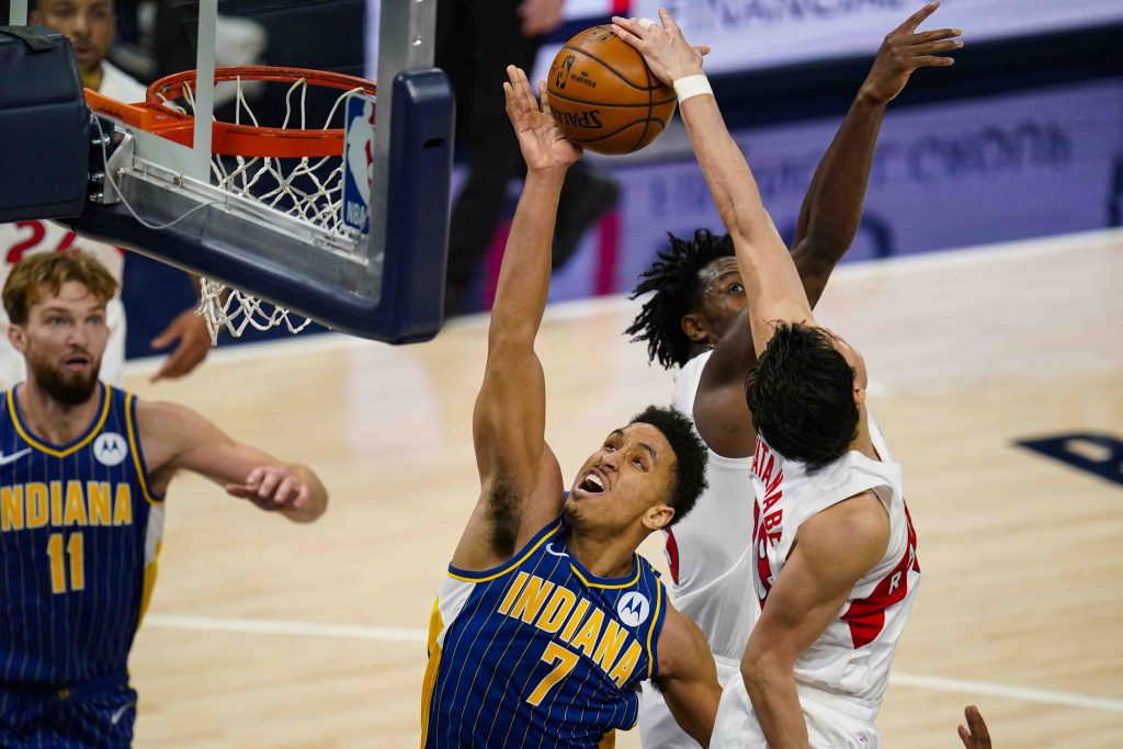 Memphis Grizzlies' Yuta Watanabe looks to pass the ball during the second  half of the team's NBA summer league basketball game against the Indiana  Pacers on Saturday, July 6, 2019, in Las