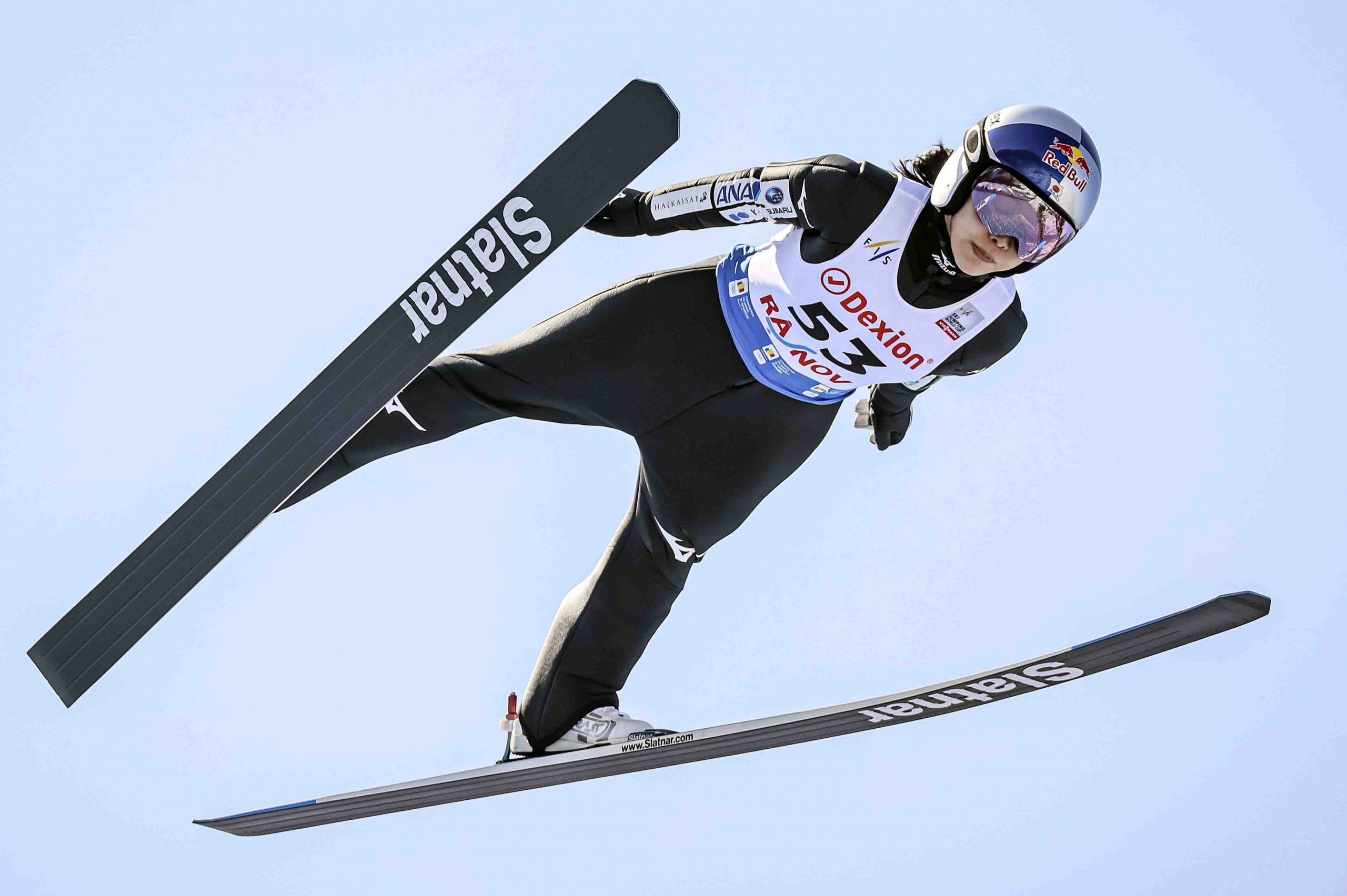 Ski jumper Sara Takanahsi finishes 2nd in Romania on Thursday in a