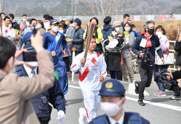 Tokyo 2020 Olympic Torch Relay Start Fukushima