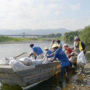 Hozu River Kameoka City Plastic Cleanup Effort