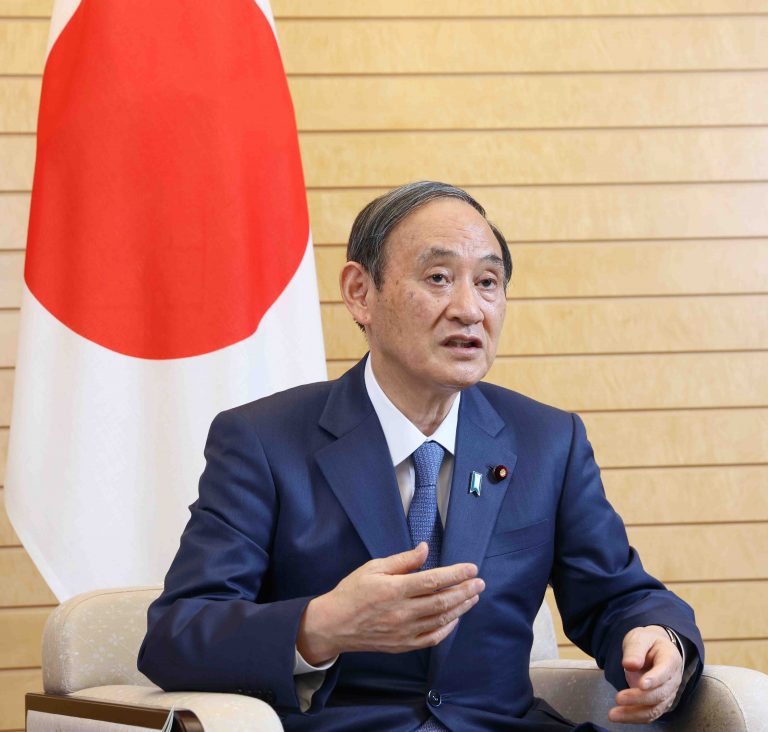 Interview Japan PM Yoshihide Suga 003