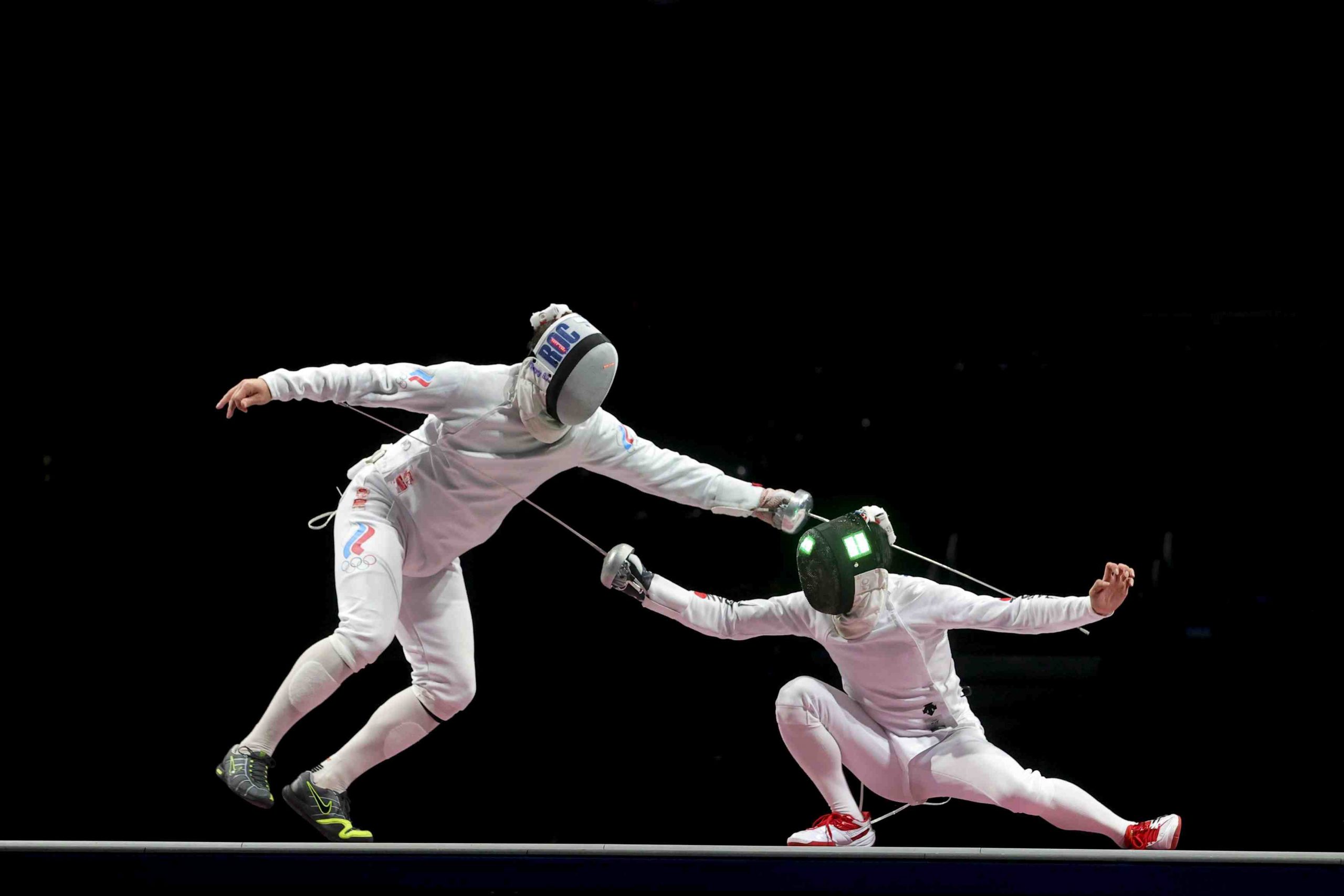 Fencing Men's Team Epee Gold medal match JAPAN Forward