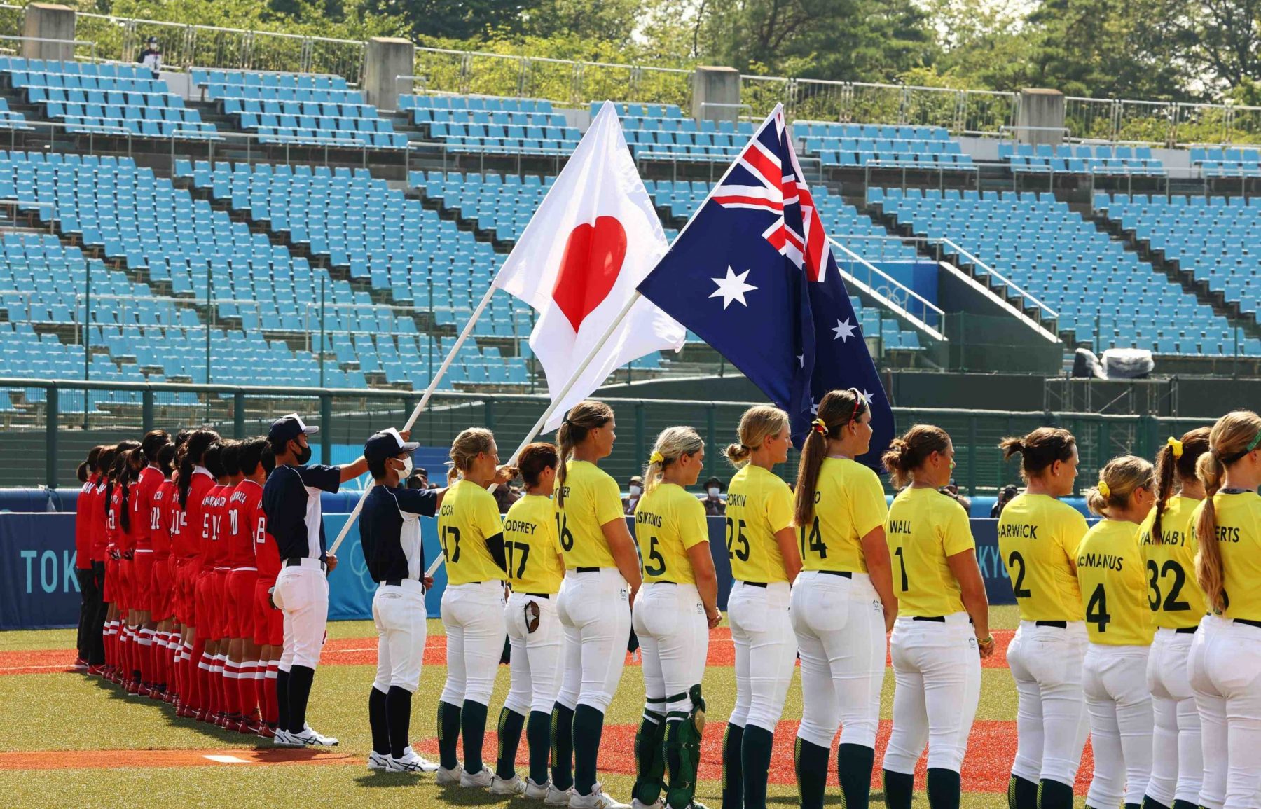 Softball Women Opening Round Australia v Japan JAPAN Forward