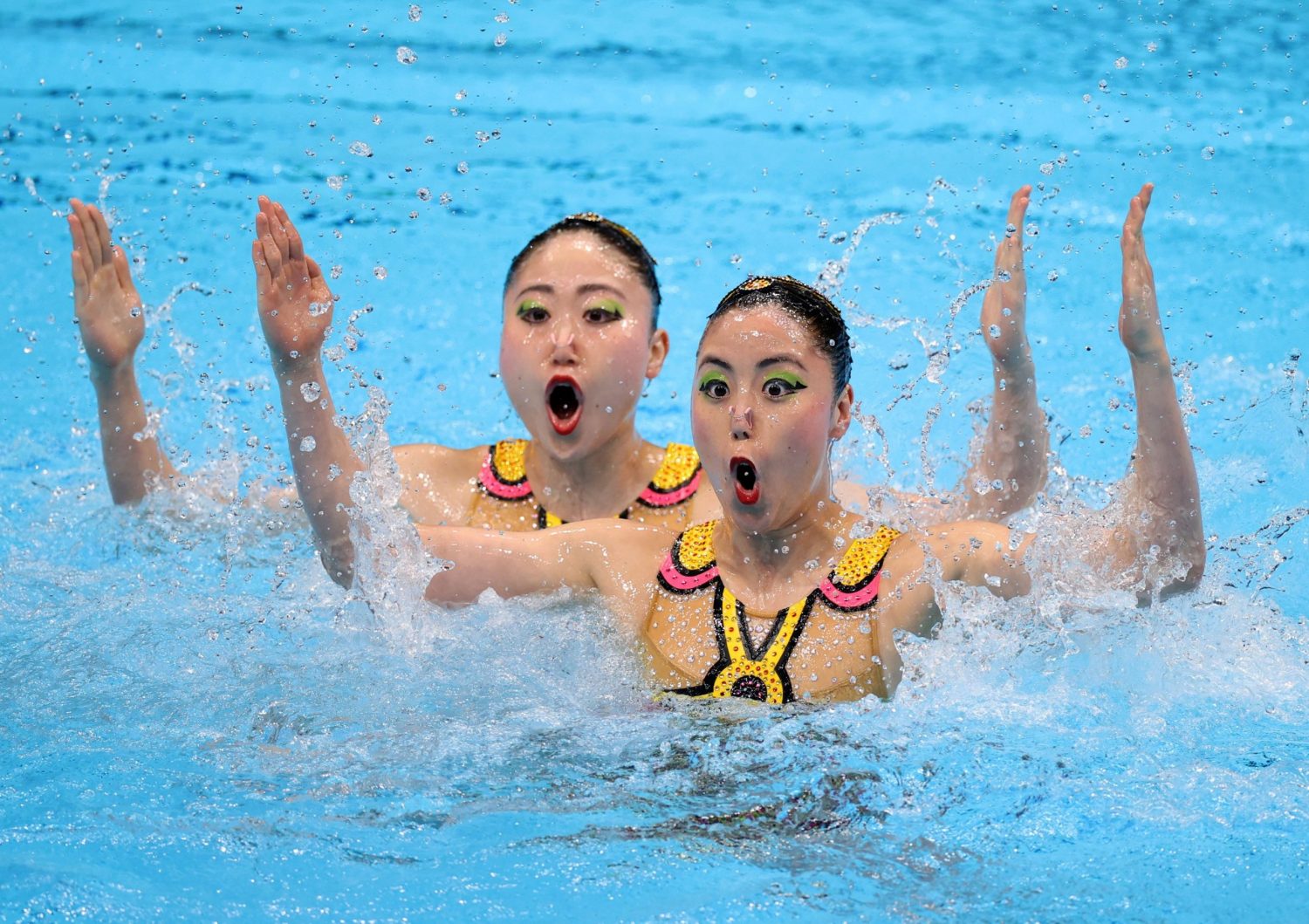 Artistic Swimming Women's Duet Free Routine Final JAPAN Forward