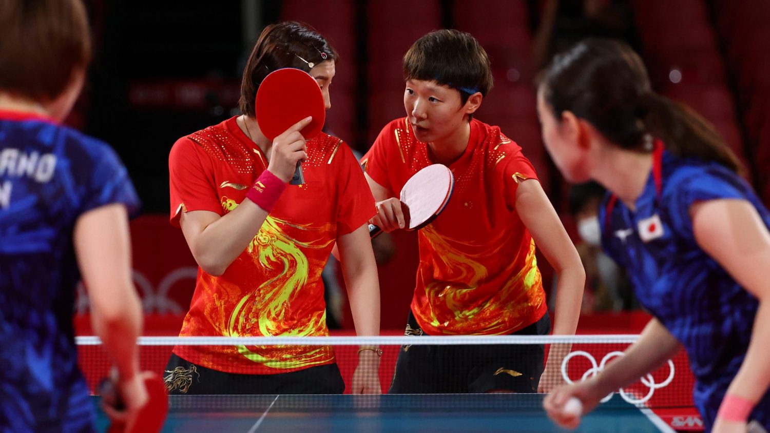 Table Tennis Women's Team Gold medal match JAPAN Forward