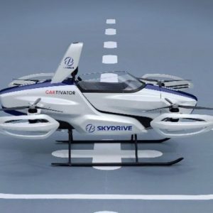 Image of a flying car (Photo provided by Osaka Prefecture)