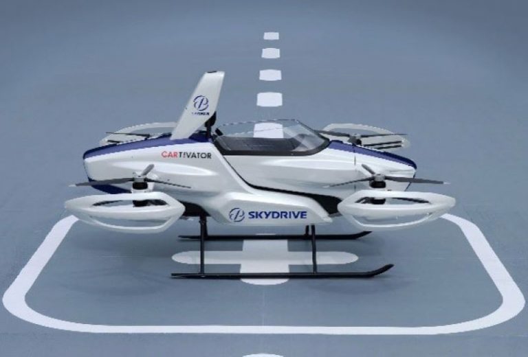 Image of a flying car (Photo provided by Osaka Prefecture)