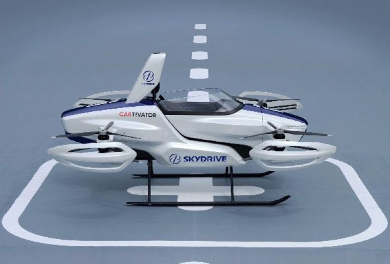 Image of a flying car (Photo provided by Osaka Prefecture)