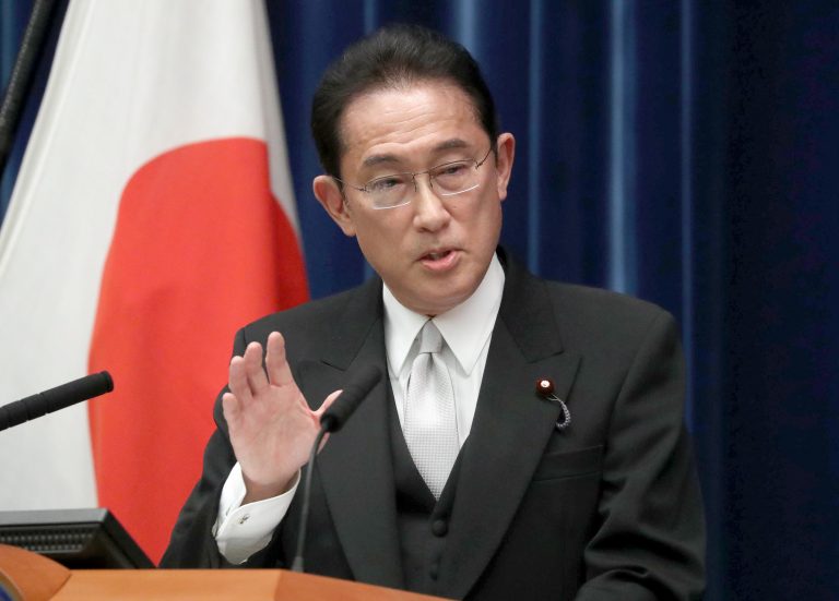 Japan Politics New Prime Minister Fumio Kishida and Cabinet Ministers