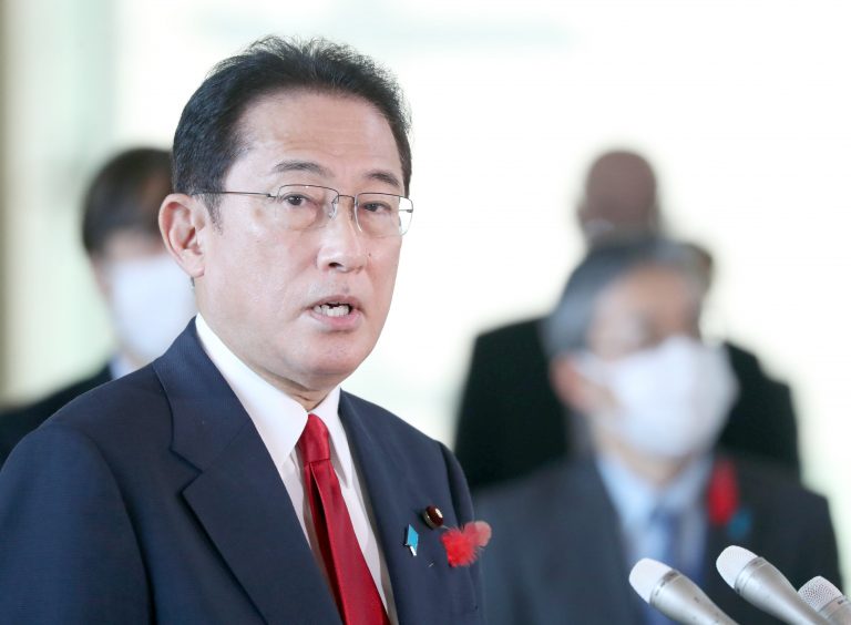 Japan Politics New Prime Minister Fumio Kishida and Cabinet Ministers