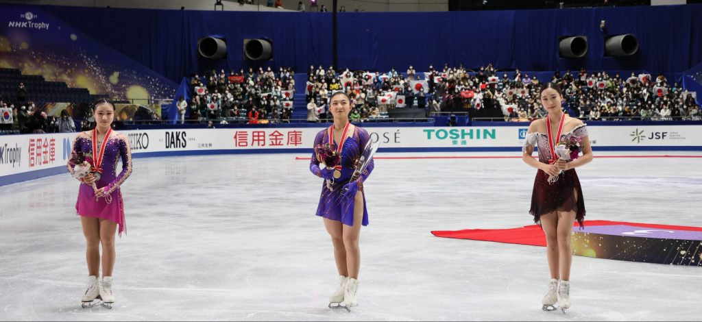 FIGURE SKATING, Shoma Uno, Kaori Sakamoto Sweep NHK Trophy Titles for  Japan