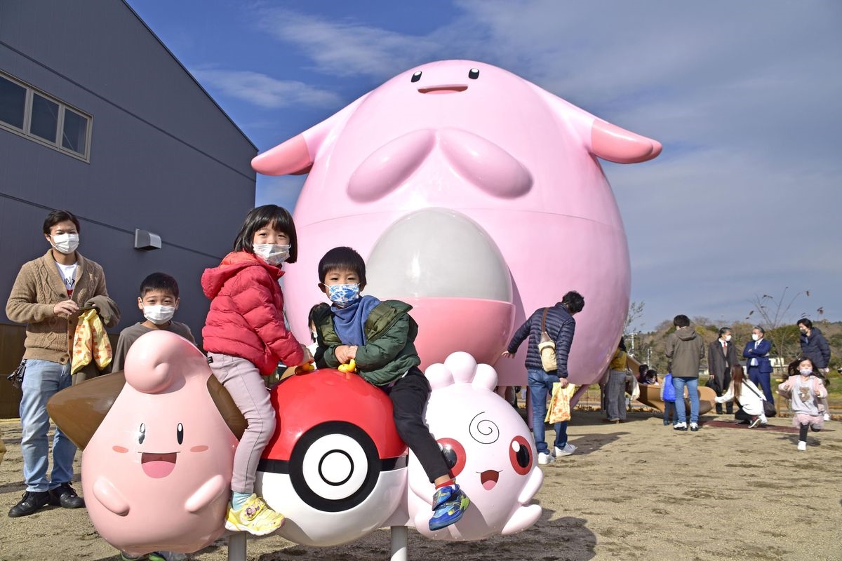 Pokémon theme park in Namie, Fukushima December 2021. r